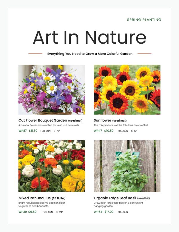 Art in Nature 2027 catalog cover